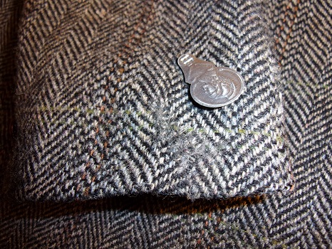 Harris-Tweed-Sakko nachher